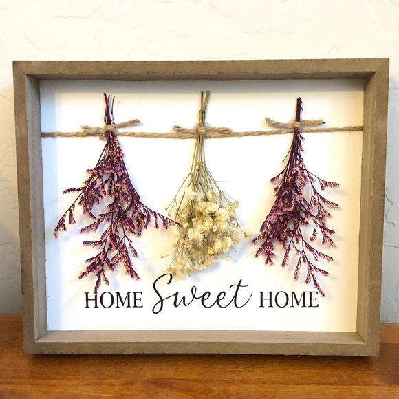⚡️⚡️Table Wall Decor Accent “Home Sweet Home” Multicolor - Picture 1 of 5